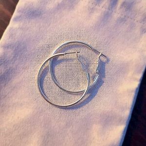 Silver hoops